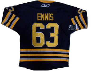 Buffalo Sabres Jerseys #63 Ennis Jerseys Navy Blue Color