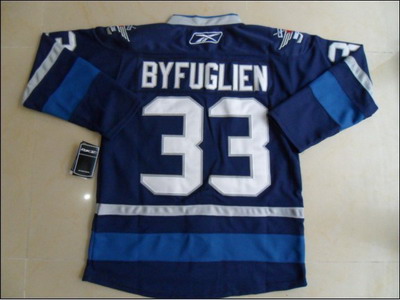 nhl jets #33 byfuglien blue 2012 new