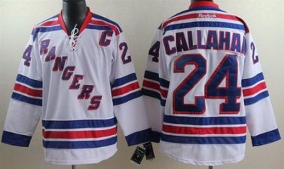 New York Rangers #24 Ryan Callahan white jeseys