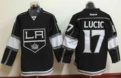 Los Angeles Kings #17 Milan Lucic Black Home Stitched NHL Jersey