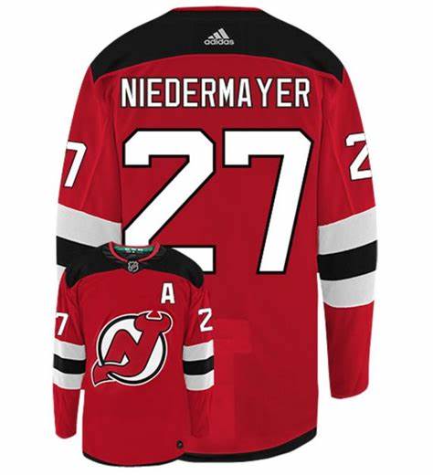 Scott Niedermayer New Jersey Devils Adidas Authentic Red NHL Vin