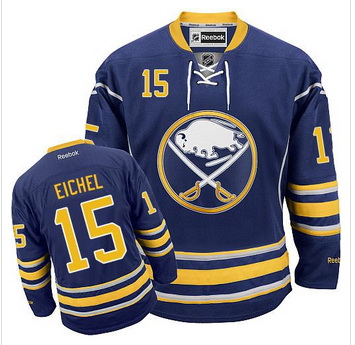 Buffalo Sabres #15 Jack Eichel Navy Blue Stitched NHL Jersey