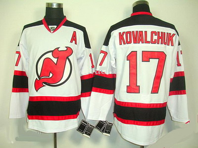 New Jersey Devils #17 Ilya Kovalchuk New Jersey white color Ice hockey jersey