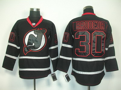 New Jersey Devils #30 Brodeur Black Hockey Jersey