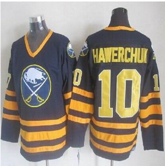 Buffalo Sabres #10 Dale Hawerchuk Navy Blue CCM Throwback Stitched NHL Jersey