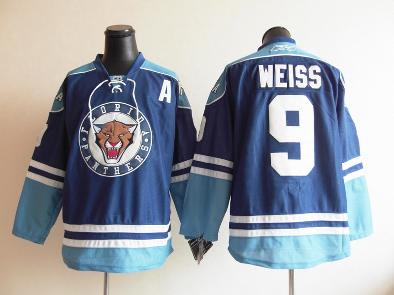 Florida Panthers 9 Stephen Weiss Blue NHL Jerseys