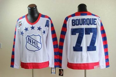 Boston Bruins #77 Ray Bourque all star 75th Anniversary white CCM Jersey