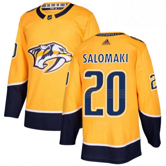 Mens Adidas Nashville Predators 20 Miikka Salomaki Premier Gold 