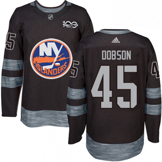 Mens Adidas New York Islanders 45 Noah Dobson Authentic Black 19