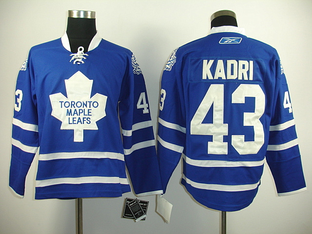 Toronto Maple Leafs #43 Nazem Kadri Blue Premier Third Jersey