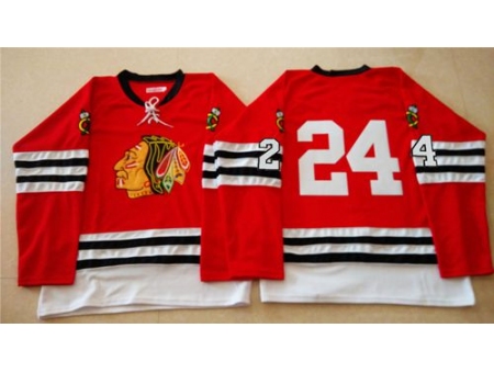 Chicago Blackhawks #24 Martin Havlat Red Mitchell And Ness 1960-61 Stitched NHL Jersey