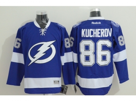 NHL Tampa Bay Lightning #86 Kucherov blue jerseys