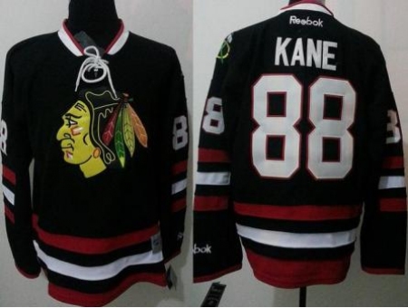 Chicago Blackhawks 88 Patrick Kane Black NHL Jerseys 2014 New Style