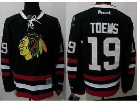 Chicago Blackhawks 19 Jonathan Toews Black NHL Jerseys 2014 New Style