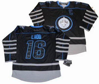 Winnipeg Jets #16 Andrew Ladd black ice jerseys