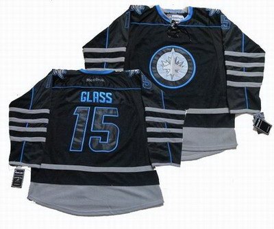 Winnipeg Jets #15 Tanner Glass black ice jerseys