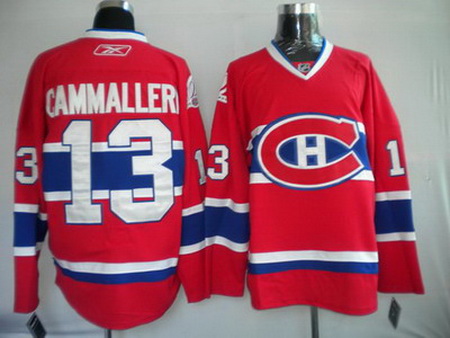 Youth Montreal Canadiens 13 CAMMALLERI Red kids jersey