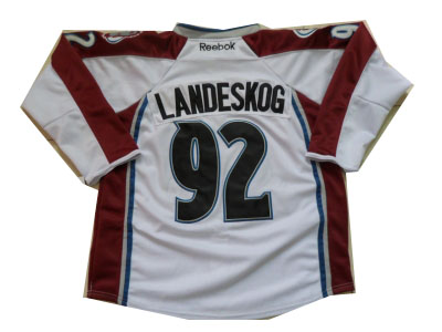 NHL Jerseys Colorado Avalanche #92 Landeskog White Jesreys