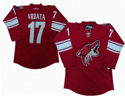 Phoenix Coyotes 17 Radim Vrbata red jerseys