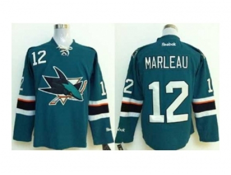 NHL Jerseys San Jose Sharks #12 Marleau blue[2014 new stadium]