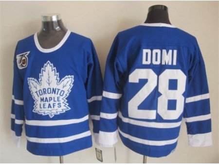 NHL Toronto Maple Leafs #28 domi blue Jerseys[m&n 75th]