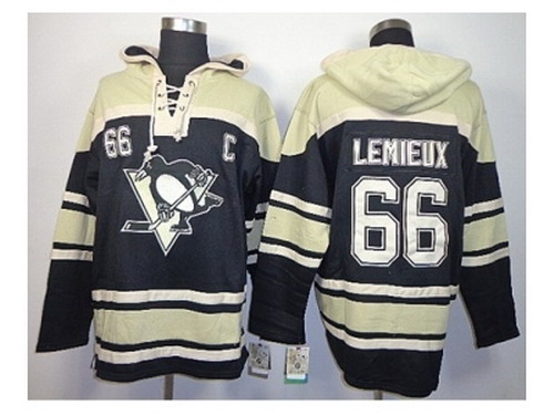 NHL Jerseys Pittsburgh Penguins #66 lemieux black-cream[pullover