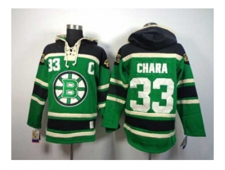 NHL Jerseys Boston Bruins #33 Chara green[pullover hooded sweatshirt patch C]