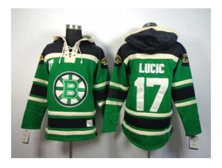NHL Jerseys Boston Bruins #17 Lucic green[pullover hooded sweats