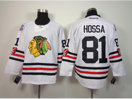 NHL Chicago Blackhawks #81 Hossa 2015 Winter Classic White Jerseys