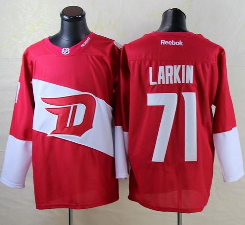 Red Wings #71 Dylan Larkin Red 2016 Stadium Series Stitched NHL Jersey