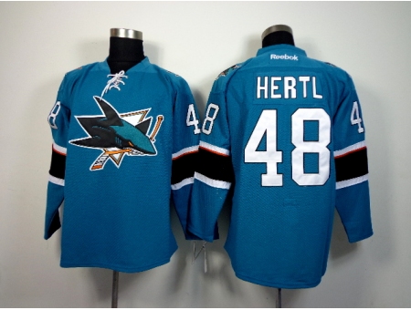 NHL San Jose Sharks #48 Hertl 2015 Winter Classic Blue Jerseys