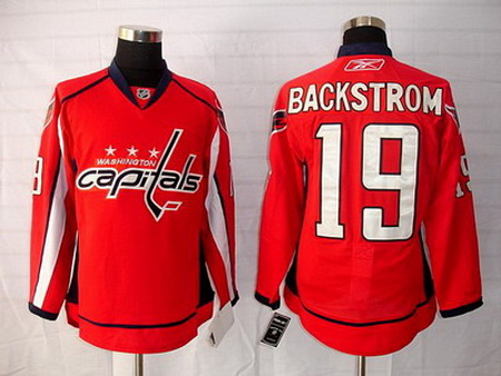 Youth KIDS Washington Capitals #19 BACKSTROM red