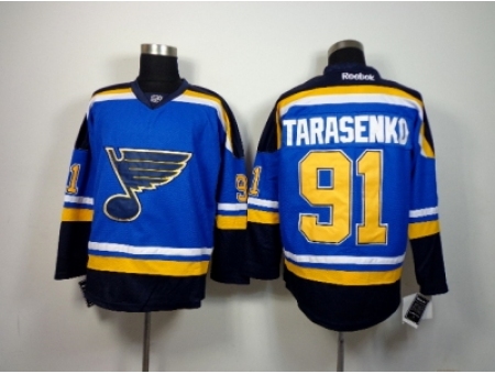 NHL St. Louis Blues #91 tarasenko blue-black jerseys