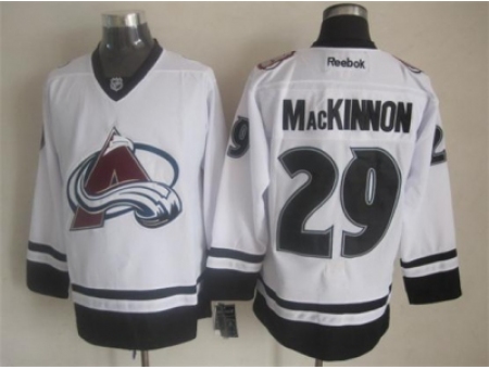 NHL Colorado Avalanche #29 Nathan MacKinnon white-black jerseys