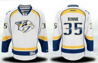 Nashville Predators #35 Pekka Rinne White NHL Jerseys