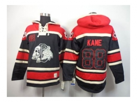 Chicago Blackhawks #88 Kane red-black[pullover hooded sweatshirt][the skeleton head]