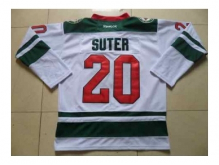 NHL Jerseys Minnesota Wilds #20 Suter white[suter][2014 new stadium]