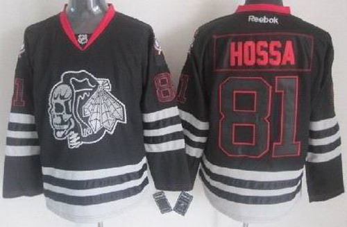 Chicago Blackhawks 81 Marian Hossa 2013 Black Ice NHL Jerseys Sk