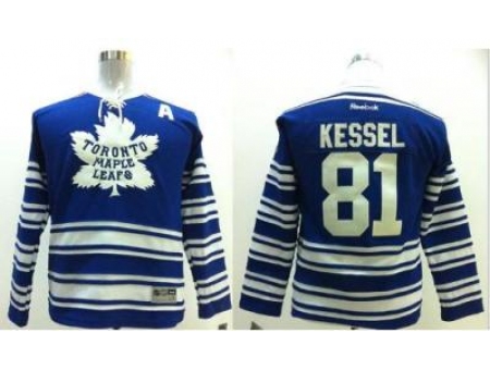 Kids Toronto Maple Leafs 81 Phil Kessel 2014 Winter Classic Blue NHL Jersey