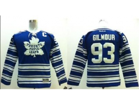 Kids Toronto Maple Leafs 93 Doug Gilmour 2014 Winter Classic Blue NHL Jersey