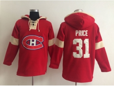 NHL montreal canadiens #31 price red jersey[pullover hooded sweatshirt]