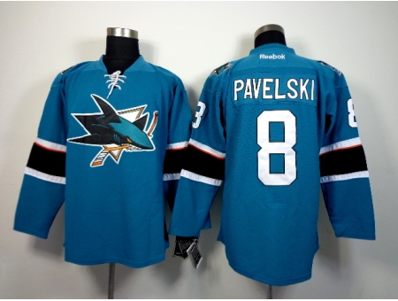 NHL San Jose Sharks #8 Pavelski 2015 Winter Classic Blue Jerseys