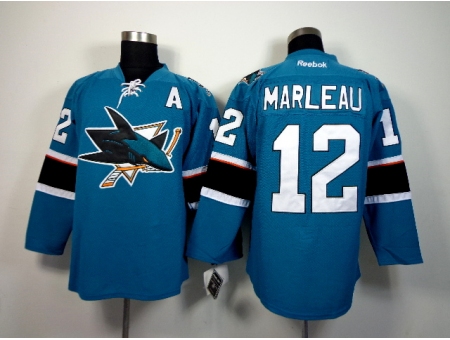 NHL San Jose Sharks #12 Marleau 2015 Winter Classic Blue Jerseys