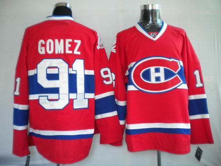 Youth Montreal Canadiens #91 GOMEZ Red