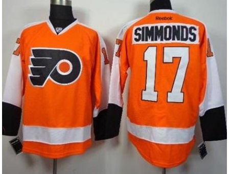 Philadelphia Flyers 17 Wayne Simmonds Orange Stitched NHL Jersey