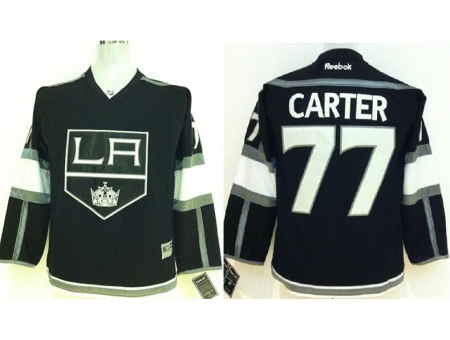 Kids Los Angeles Kings 77 Jeff Carter Black NHL Jerseys