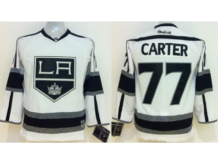 Kids Los Angeles Kings 77 Jeff Carter White NHL Jerseys