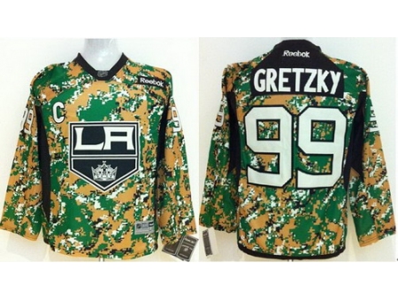 Kids Los Angeles Kings 99 Wayne Gretzky Camo NHL Jerseys