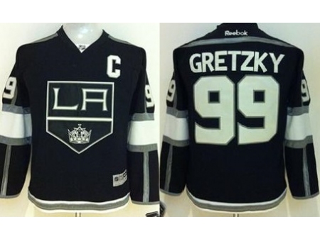 Youth Los Angeles Kings 99 Wayne Gretzky Black Home Stitched NHL Jersey