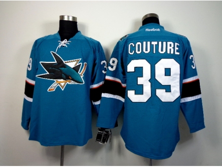 NHL San Jose Sharks #39 Couture 2015 Winter Classic Blue Jerseys